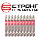 Ponta Bits PH2 50L Kit 10 Peças Ponteira Magnética Antiderrapante Parafusadera Imã