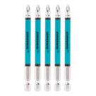 Ponta Bits PH2 70mm Kit 5 Peças Ponteira Magnética Antiderrapante Parafusadeira Aço S2 Imantado