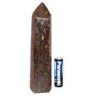 Ponta Bronzita Lapidado Sextavado Natural 10 a 13 cm Tipo A