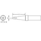 Ponta de Solda Magnética 480 Fenda 4.6 mm TC201TBR
