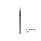 Ponta diamantada conica topo plano pm715 - Brilho