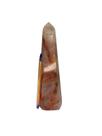 Ponta Hematoide Vermelho Pedra Natural Grande 20cm 700g