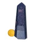 Ponta Pedra Estrela Azul Lapidada 9 a 10cm Média 96g Tipo B