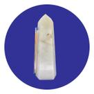 Ponta Quartzo Leitoso Pedra Natural Tam G 18cm 768g Classe C