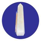 Ponta Quartzo Leitoso Pedra Natural Tam G 19cm 712g Classe C