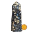 Ponta Riolita Azul Pedra Natural 10 a 11cm 100 a 170g Tipo B