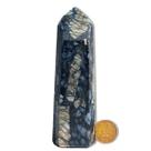 Ponta Riolita Azul Pedra Natural 11 a 12cm 150 a 200g Tipo B