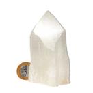 Ponta Selenita Branca Natural Bruta 11cm 80g Classe A