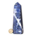 Ponta Sodalita Gerador Pedra Natural 12 a 13cm 278g Classe B
