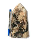 Ponta Turmalina no Feldspato Lapidado 1 a 2Kg 16cm Classe B Ponta Turmalina no Feldspato Lapidado 1 a 2Kg 16cm Classe B