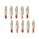 Pontas De Bico M6 De 0.8, 1.0, 1.2mm Para Tocha De Soldagem MIG 25AK, 2, 5 Ou 10 Peças, Pontas De Pontas De Bico M6 De 0.8, 1.0, 1.2mm Para Tocha De Soldagem MIG 25AK, 2, 5 Ou 10 Peças, Pontas De