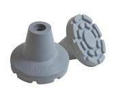 Pontas de muleta KMINA Heavy Duty 7/8 polegadas (x2 unidades) Rubber Grey