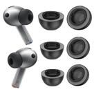 Pontas de ouvido Bodykoo Galaxy Buds3 Pro de espuma com memória, preto