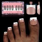 Pontas de unhas com ponta francesa, pressione NOVO OVO x15, tamanhos 240 unidades Pontas de unhas com ponta francesa, pressione NOVO OVO x15, tamanhos 240 unidades