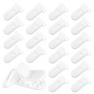 Pontas para Prendedores de Chupeta Demearly 20 Unidades Livre de BPA 1,9 cm Branco