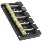 Ponte baixo 5 cordas preta Hardtail 19mm NOVA SADDLE BRASS