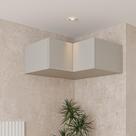 Ponte Canto Reto Modular 95cm 2 Portas Jade CabeCasa MadeiraOriginals Cinza Urbano