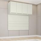 Ponte Modulada 165cm Casal Queen 4 Portas Cabeceira Seletto Henn - Areia HP