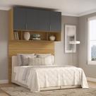 Ponte Modulada Cabeceira Aérea Casal 4 Portas 150cm 100% MDF Clean Altezza
