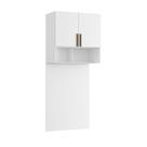 Ponte Modulada Cabeceira Aérea Solteiro 2 Portas 100cm 100% MDF Trend Altezza