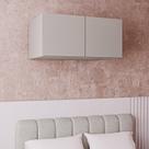 Ponte Modular 80cm com 2 Portas Jade CabeCasa MadeiraOriginals Cinza Urbano