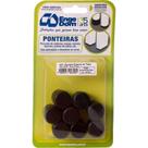 Ponteira Cadeira Engedom ''Pe'' Externa Preta 3/4'' 8 Pecas Redondo 3205