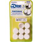 Ponteira Cadeira Engedom ''Pe'' Externo Branca 7/8'' 8 Pecas Redondo 3236