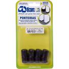 Ponteira Cadeira Engedom ''Pe'' Externo Preta 5/8'' 8 Pecas Redondo 3182