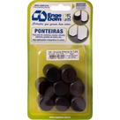 Ponteira Cadeira Engedom ''Pe'' Externo Preta 7/8'' 8 Pecas Redondo 3229