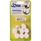 Ponteira Cadeira Engedom ''Pe'' Interno Branca 7/8'' 8 Pecas Redondo 3335