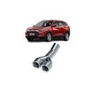Ponteira cromada dupla novo tracker 1.0 turbo 2021 original gm 98552023