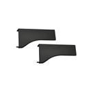 Ponteira Curva PE183S7015 para 15mm Puxador RM-183 Facetato Ônix Preto Rometal