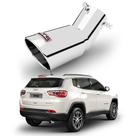 Ponteira de escapamento esportivo outs jeep compass inox top