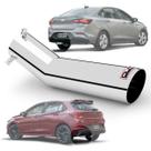 Ponteira de escapamento esportivo outs onix 2020/2022 inox pop