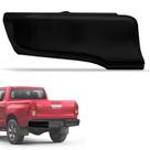 Ponteira de Parachoque Traseiro Hilux 2016 a 2022 Lado Esquerdo Preto Bepo