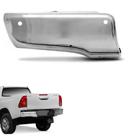 Ponteira de Parachoque Traseiro Hilux 2016 a 2023 Lado Esquerdo Cromado Com Furo