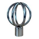 Ponteira em metal Para Varão De Cortina 19mm Modelo Globo