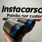 Ponteira Inox Barenwald 3,5'' Modelo Burned Azul Chanfrada