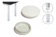 Ponteira Interna Redonda 2" Para Pé de Mesa ou Cadeira Kit 4