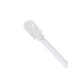 Ponteira Italiana Para Poleiro 13mm - Branco - Kit Com 12 unidades