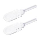 Ponteira Italiana Poleiro 13mm - Branco - Kit Com 24 und