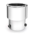 Ponteira para escapamento gol g7 2013 até 2019 em aço inox ponta simples