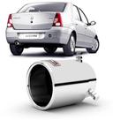 Ponteira para escapamento nissan logan 2004 a 2013 em aço inox Ponteira para escapamento nissan logan 2004 a 2013 em aço inox