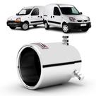 Ponteira para escapamento renault kangoo 1997 a 2020 em aço inox