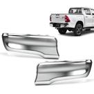 Ponteira Parachoque Traseiro Cromada Hilux 19 2018 2017 2016