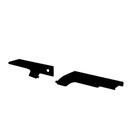 Ponteira PE413S7015 para 15mm Puxador RM-413 Facetato Quartzo Preto Rometal
