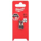 Ponteira philips encaixe 1/4" ph1 x 25mm c/02 pcs 4932352430 milwaukee