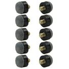 Ponteiras para taco CUESOUL de rosca 10 mm, kit com 10 unidades
