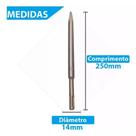 Ponteiro Sds Plus 14 X 250 / Max 18 X 400 MM Martelete Rompedor Aço Cromada Qualidade Profissional