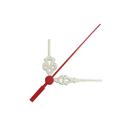 Ponteiros para Máquina de Relógio Colonial Médio 5,5cm Branco Vermelho
